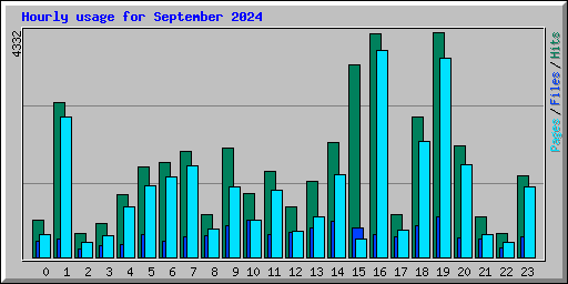 Hourly usage for September 2024